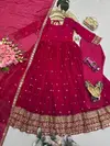Ssc 733 Heavy Fandy Silk With Embroidery Work Readymade Suits